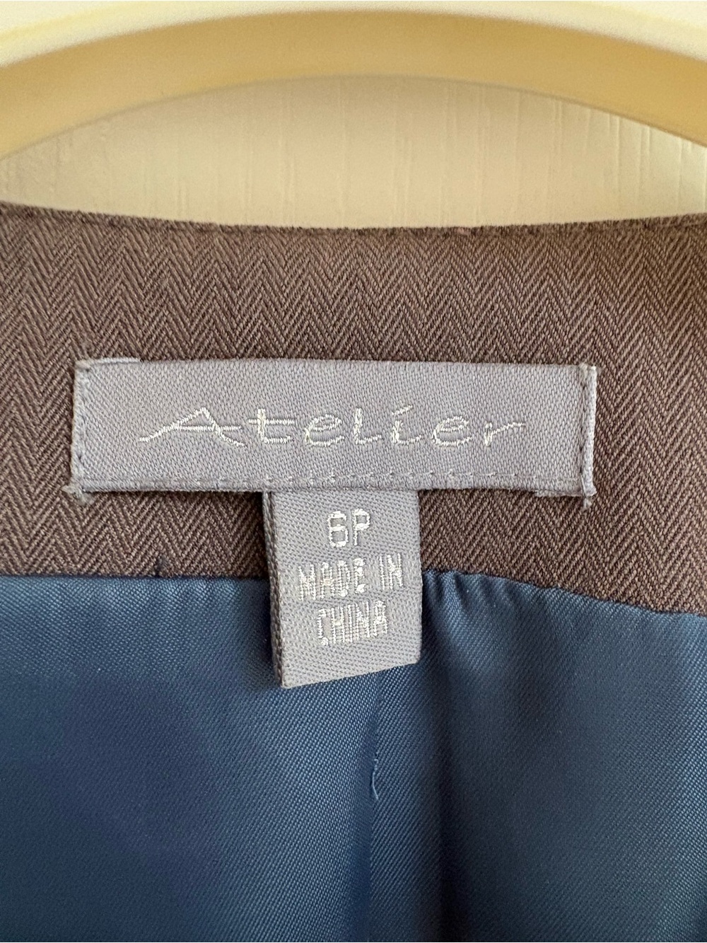 American Atelier Taupe Brown Sleeveless Button Vest - Picture 2 of 8